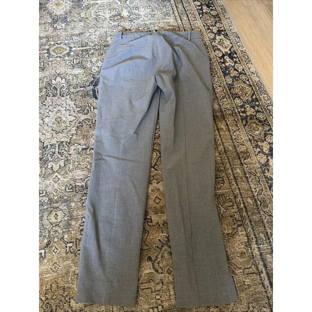 JCrew Ruby Full Length Pant Womens 8 Grey Stretch Twill Slim Trouser Re-Imagined